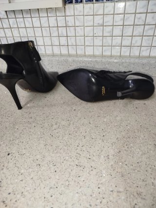 Sandalias de tacón negras