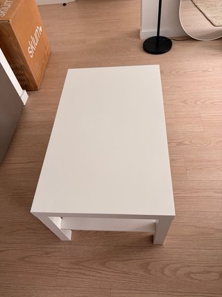 Mesa de centro blanca 90x55