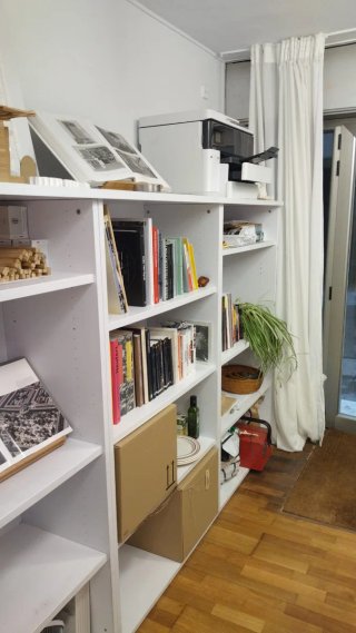 Estantería de oficina de madera