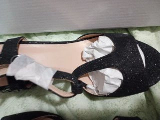 Zapatos de tacón Mulanka negros brillantes