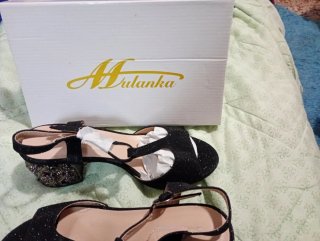 Zapatos de tacón Mulanka negros brillantes