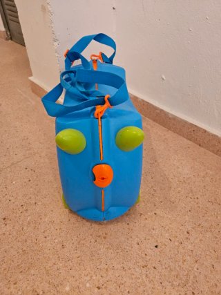 Maleta Trunki Infantil Ruedas Viaje Azul Verde