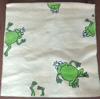 Alfombra de baño con ranas verdes
