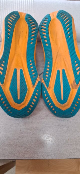 Asics Novablast 5 Naranja/Verde Azulado