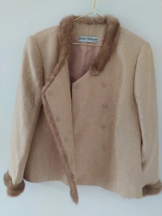 Chaqueta Javier Barroeta Beige Mujer