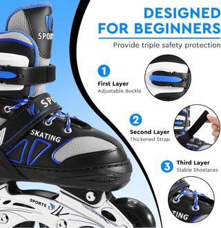 Patines en línea ajustables para niños 32/36