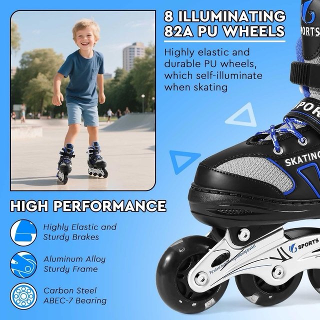 Patines en línea ajustables para niños 32/36