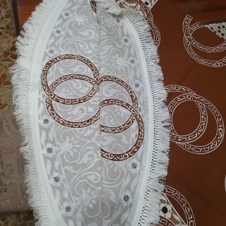 Tovaglia rotonda e 6 tovaglioli Paradiso