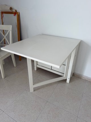 Mesa plegable Ikea blanca