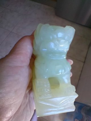 Perro Foo de Jade Chino