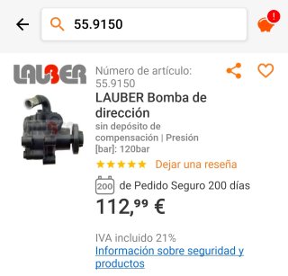 Bomba dirección asistida Renault Megane 1