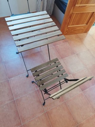 Mesa y 2 Sillas Exterior IKEA