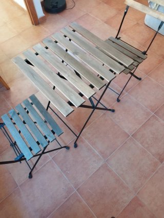Mesa y 2 Sillas Exterior IKEA