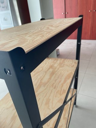 Estantería Metálica y Madera 3 Niveles