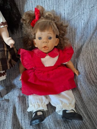 Lote de 6 muñecas,porcelana y gestitos