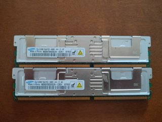 2 Módulos RAM Samsung 512MB PC2-4200F