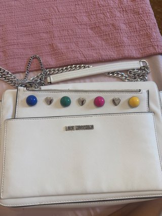 Borsa Love Moschino Bianca Multicolore