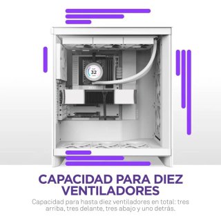 Caja / Torre PC NZXT H7 Flow Blanca