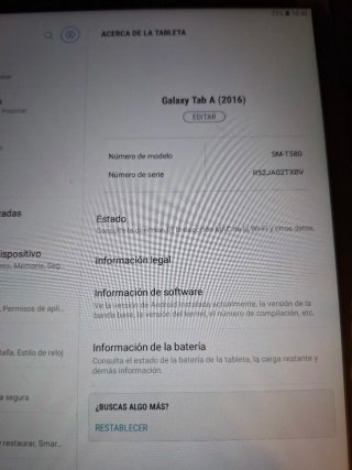 Tablet Samsung Tab A 2016