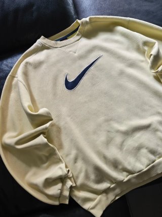 Sudadera Nike Crewneck Amarilla Bordada 1990s M