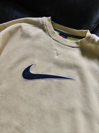Sudadera Nike Crewneck Amarilla Bordada 1990s M