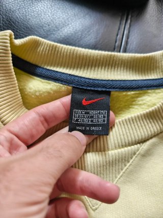 Sudadera Nike Crewneck Amarilla Bordada 1990s M