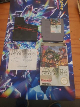 The Battle of Olympus NES Nintendo