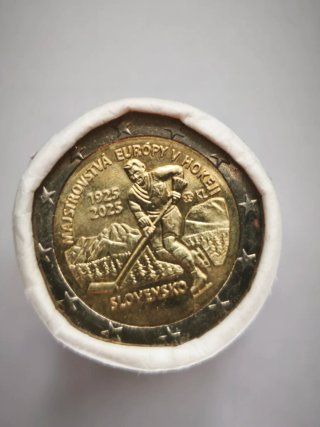 Rollo monedas de 2€ Eslovaquia 2025 Hockey