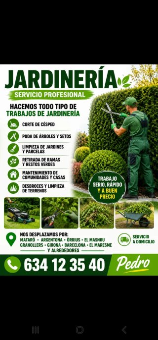 Jardinero en Mataró y Barcelona | Limpieza y