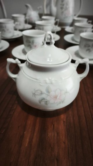 Juego de café porcelana vintage sin estrenar