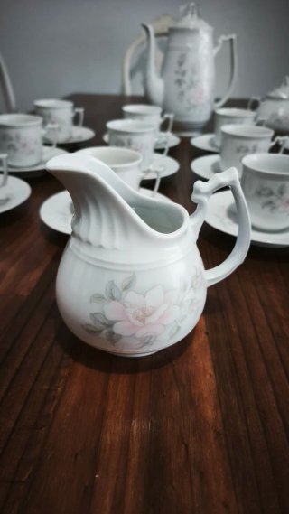 Juego de café porcelana vintage sin estrenar