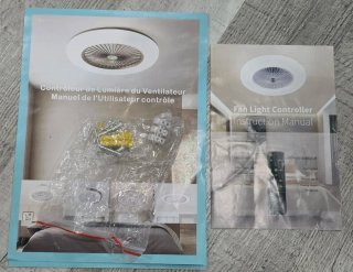 Lámpara LED Techo con Ventilador