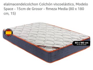 Nuevo Colchón Viscoelástico Space 80x180cm