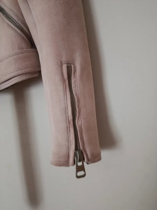 Chaqueta Biker Zara Rosa