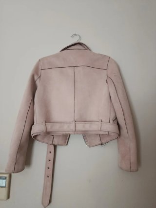 Chaqueta Biker Zara Rosa