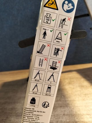 Escalera de Aluminio con 2 Peldaños