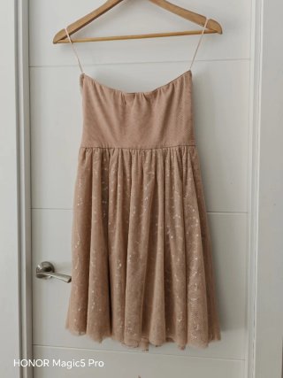 Vestido Fiesta Rosa Palo Talla M