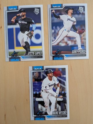 Lote 10 Cromos Miami Marlins