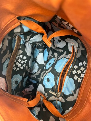 Bolso de piel estampado multicolor