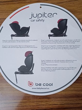 Silla coche Be Cool .Modelo Júpiter.