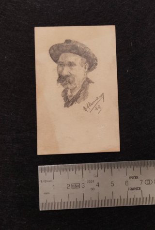 Retrato 1888 firmado M. Alemany