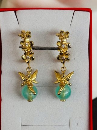 Orecchini Fata in argento placcati in oro