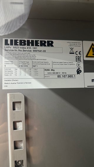 Nevera Laboratorio LIEBHERR LKPv 6523