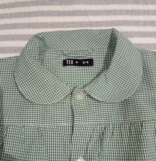 Mandilón niño talla 3-4 Tex verde