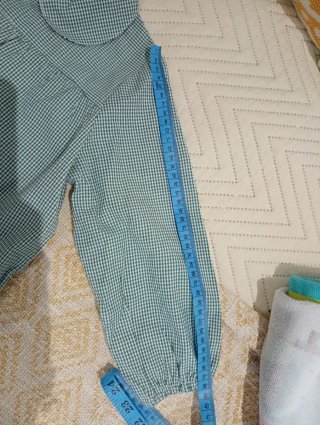 Mandilón niño talla 3-4 Tex verde