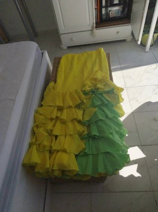 Falda flamenca volantes