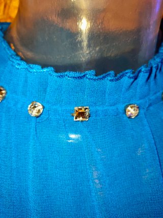Vestido fiesta azul marino talla M