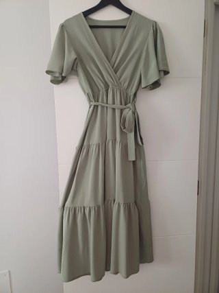 Vestido verde talla XS