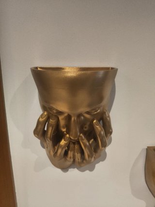 Vaso da muro Cry oro