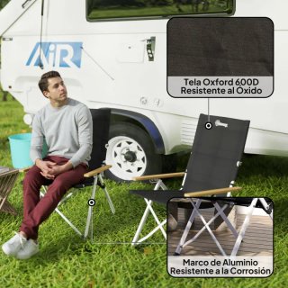 Sillas Camping Plegables - 2 unidades
